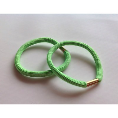 Резинка для волос зеленая, d=5,5 см, шт