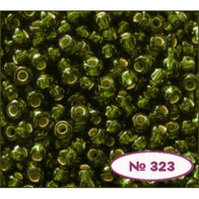 Preciosa 57290 / 323 (zielony, błyszczący)  10/0, 5 g
