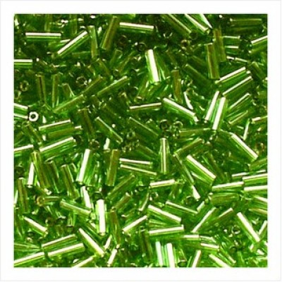 Стеклярус 3" 57220 / 920 (блестящий, салатовый)