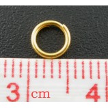 Kółeczka w kolorze złotym, 5 mm, 50 szt